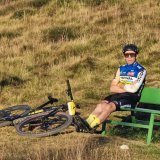 Martin Fanger au moment de son abandon au Col de la Croix de Coeur